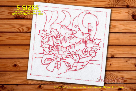 Christmas Bear Machine: A Cozy Design for Handmade Gifts