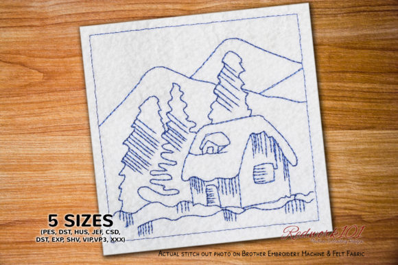Christmas Snow Home Redwork: A Cozy Holiday Embroidery Review