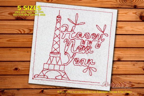 Eiffel Tower New Year Destination Embroidery Review