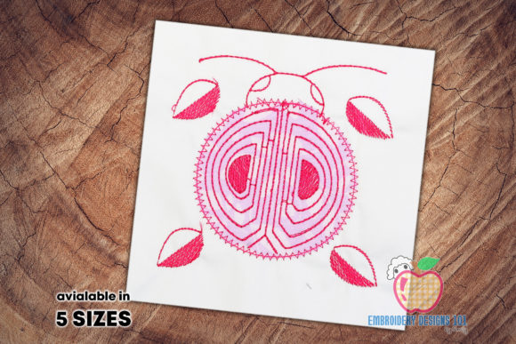 Ladybug with the Lines on Back Applique Review