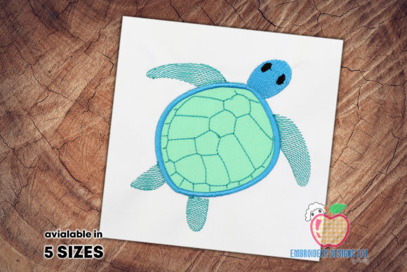Review: Blue Colored Bold Turtle Applique for Pros