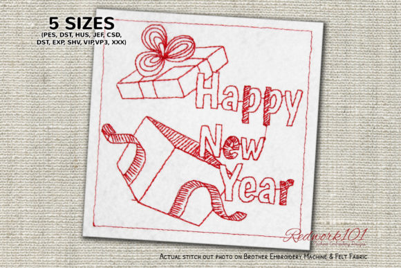 Review: New Year Gift Boxes Lineart Design for Holiday Projects