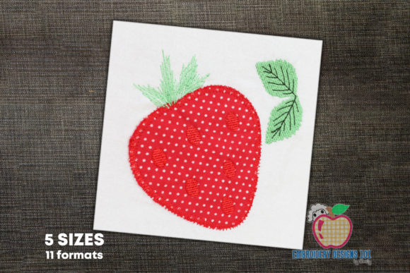 Strawberry with Leaf Applique: A Craft Fair Best-Seller
