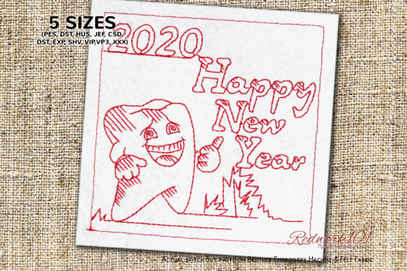 Tooth Cartoon Character with Happy New Year Review